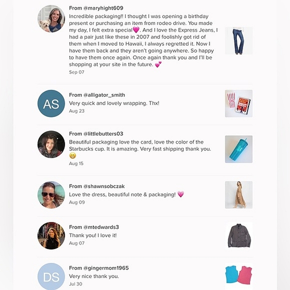 🫶🏼💗Love Notes From My Lovely Poshers!💗🫶🏼 - Picture 2 of 16